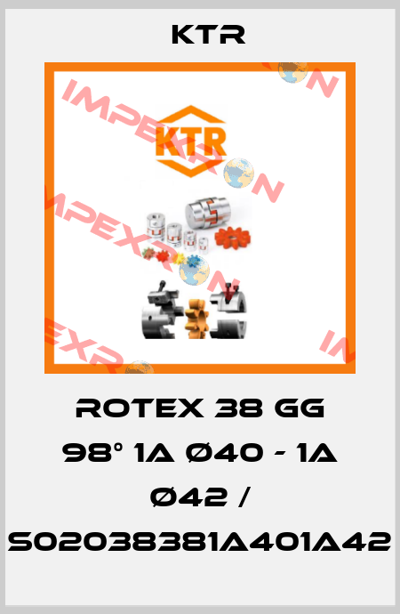 ROTEX 38 GG 98° 1A Ø40 - 1A Ø42 / S02038381A401A42 KTR