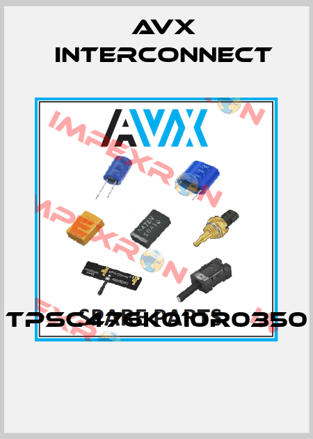 TPSC476K010R0350  AVX INTERCONNECT