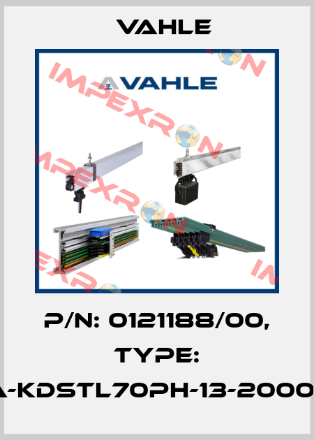 P/n: 0121188/00, Type: SA-KDSTL70PH-13-2000-W Vahle