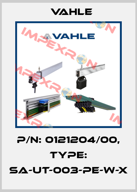 P/n: 0121204/00, Type: SA-UT-003-PE-W-X Vahle