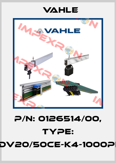 P/n: 0126514/00, Type: DT-UDV20/50CE-K4-1000PH-BA Vahle