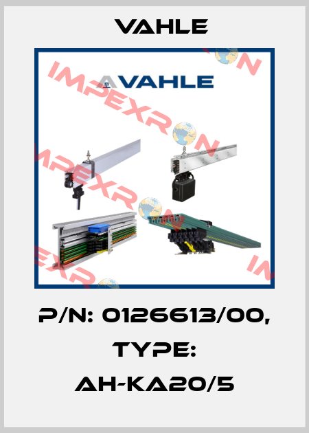 P/n: 0126613/00, Type: AH-KA20/5 Vahle