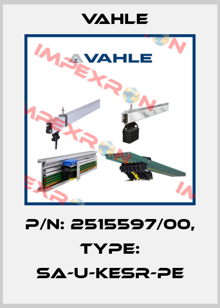 P/n: 2515597/00, Type: SA-U-KESR-PE Vahle