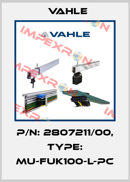P/n: 2807211/00, Type: MU-FUK100-L-PC Vahle