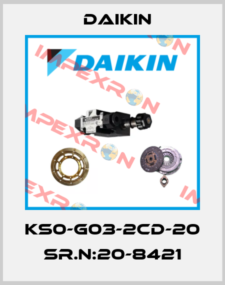 KS0-G03-2CD-20 Sr.N:20-8421 Daikin