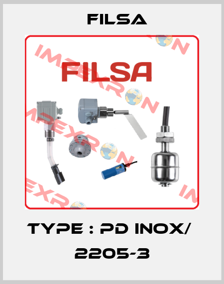 TYPE : PD INOX/  2205-3 Filsa