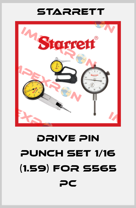 Drive pin punch set 1/16 (1.59) for S565 PC Starrett