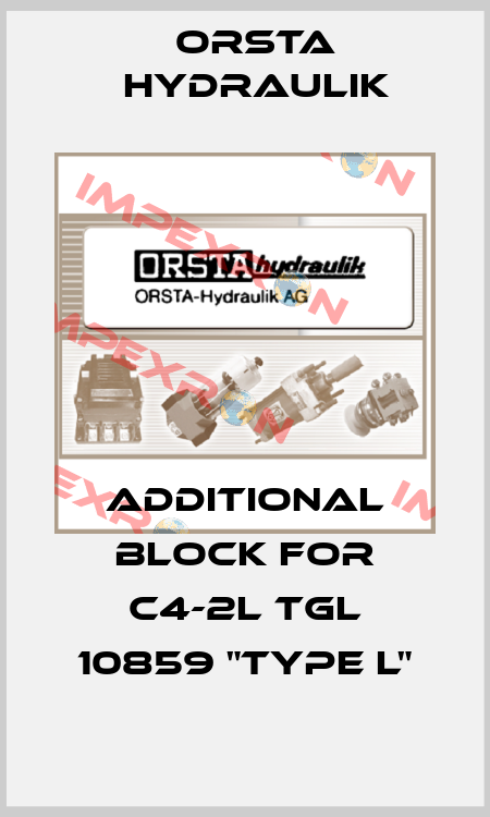 Additional block for C4-2L TGL 10859 "Type L" Orsta Hydraulik
