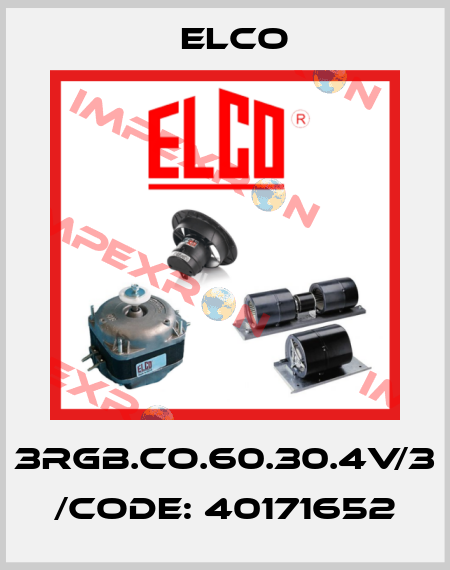 3RGB.CO.60.30.4V/3 /code: 40171652 Elco
