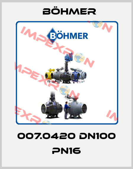 007.0420 DN100 PN16 Böhmer
