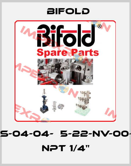 BXS-04-04-Р5-22-NV-00-AL NPT 1/4" Bifold