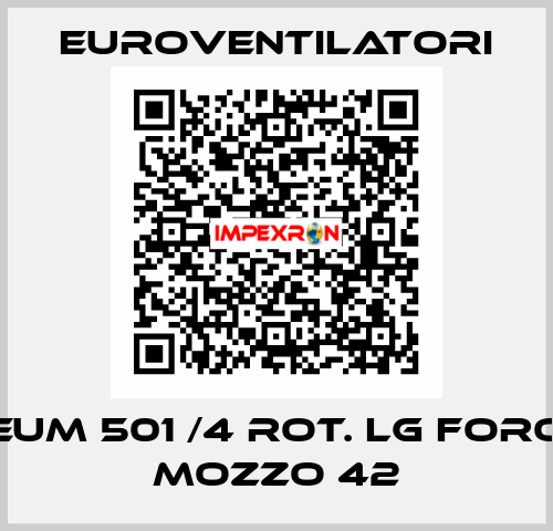 EUM 501 /4 ROT. LG FORO MOZZO 42 Euroventilatori