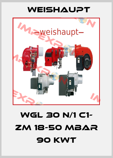 WGL 30 N/1 C1- ZM 18-50 mbar 90 KwT Weishaupt