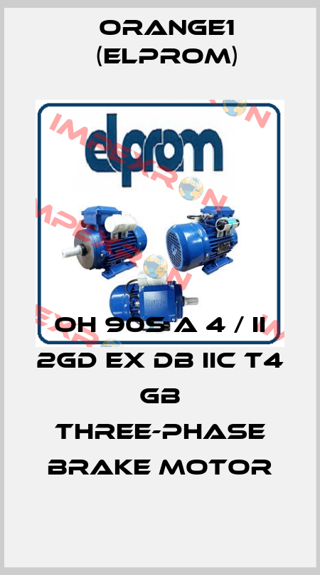 OH 90S A 4 / II 2GD Ex db IIC T4 Gb three-phase brake motor ORANGE1 (Elprom)