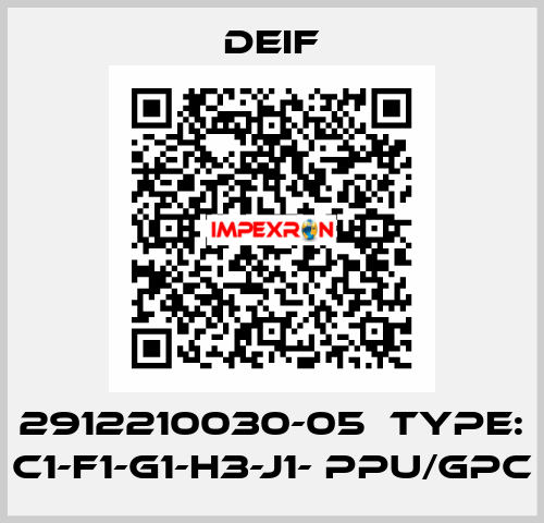 2912210030-05  Type: C1-F1-G1-H3-J1- PPU/GPC Deif