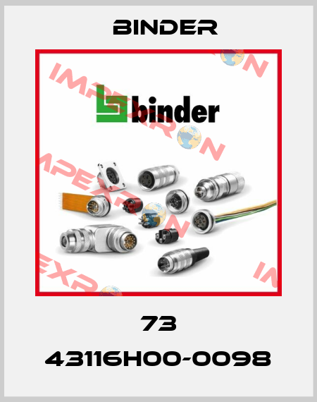73 43116H00-0098 Binder