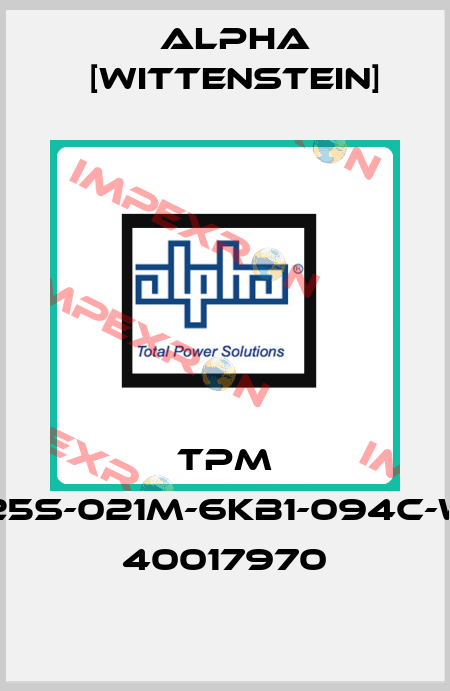 TPM 025S-021M-6KB1-094C-W1, 40017970 Alpha [Wittenstein]