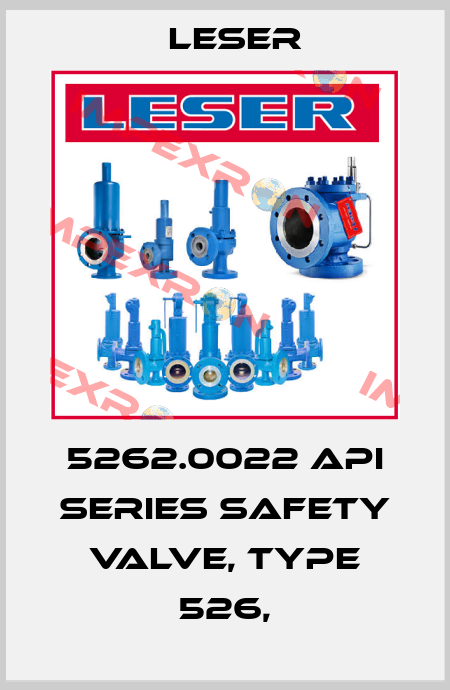 5262.0022 API Series safety valve, type 526, Leser