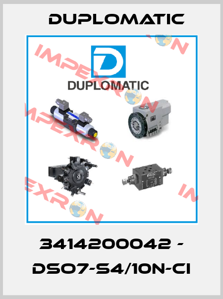 3414200042 - DSO7-S4/10N-CI Duplomatic