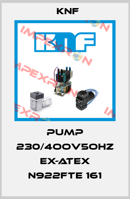 pump 230/4OOV5OHZ EX-ATEX N922FTE 161 KNF