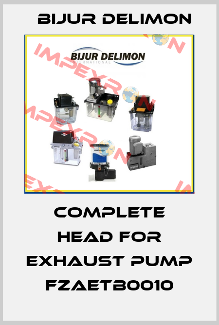 Complete head for exhaust pump FZAETB0010 Bijur Delimon