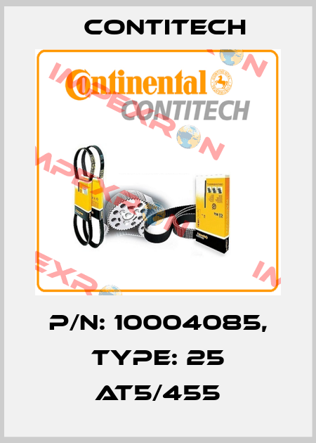 P/N: 10004085, Type: 25 AT5/455 Contitech