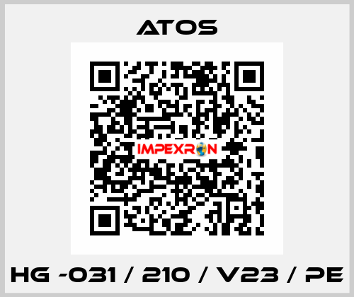 HG -031 / 210 / V23 / PE Atos