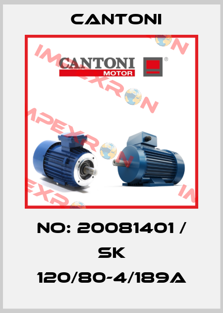 No: 20081401 / SK 120/80-4/189A Cantoni