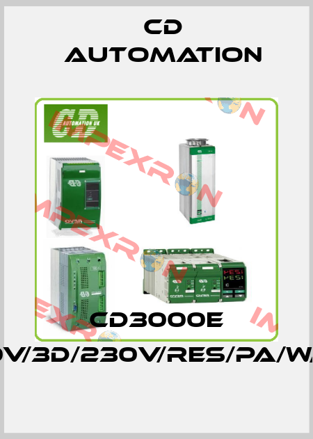 CD3000E 3PH125A/400V/3D/230V/RES/PA/W/D-10V/W10/UL CD AUTOMATION