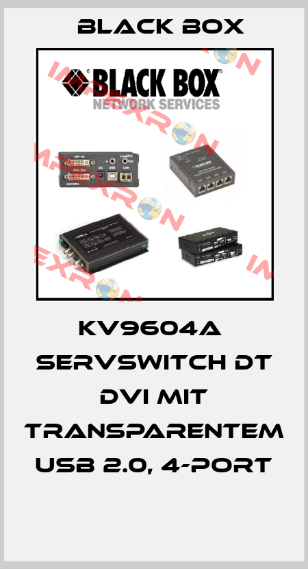 KV9604A  ServSwitch DT DVI mit transparentem USB 2.0, 4-Port  Black Box