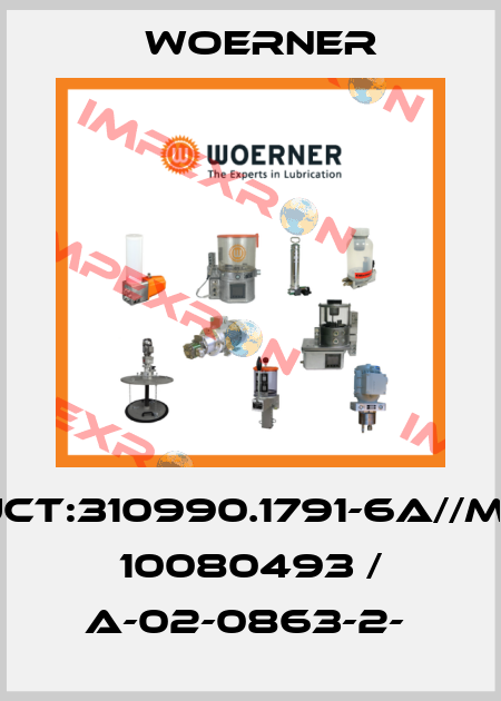 PRODUCT:310990.1791-6A//Mat.-Nr: 10080493 / A-02-0863-2-  Woerner