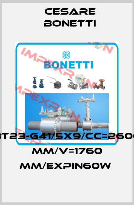 BT23-G41/5x9/CC=2600 MM/V=1760 MM/EXPIN60W  Cesare Bonetti