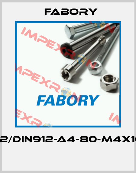ISO4762/DIN912-A4-80-M4X10-PASS  Fabory