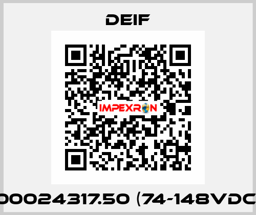 100024317.50 (74-148VDC)  Deif