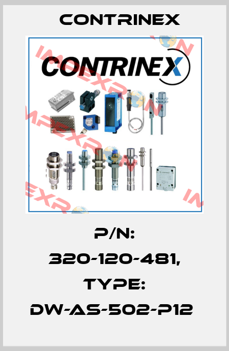 P/N: 320-120-481, Type: DW-AS-502-P12  Contrinex