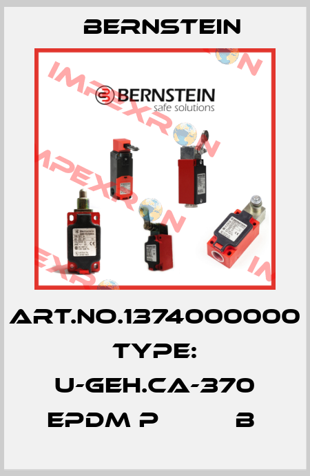 Art.No.1374000000 Type: U-GEH.CA-370 EPDM P          B  Bernstein