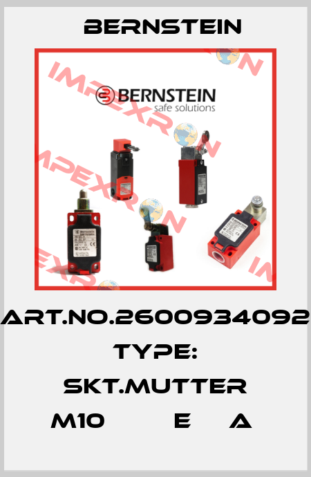 Art.No.2600934092 Type: SKT.MUTTER M10         E     A  Bernstein