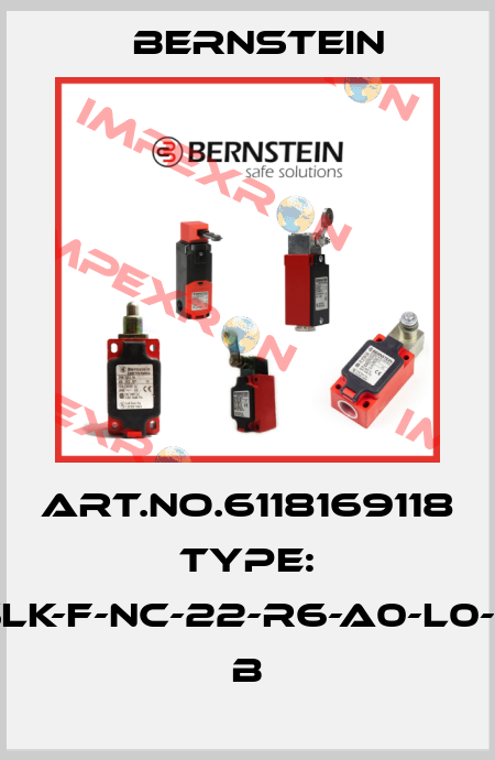 Art.No.6118169118 Type: SLK-F-NC-22-R6-A0-L0-0       B Bernstein