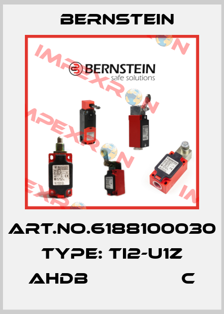 Art.No.6188100030 Type: TI2-U1Z AHDB                 C Bernstein