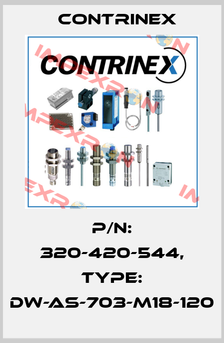 p/n: 320-420-544, Type: DW-AS-703-M18-120 Contrinex