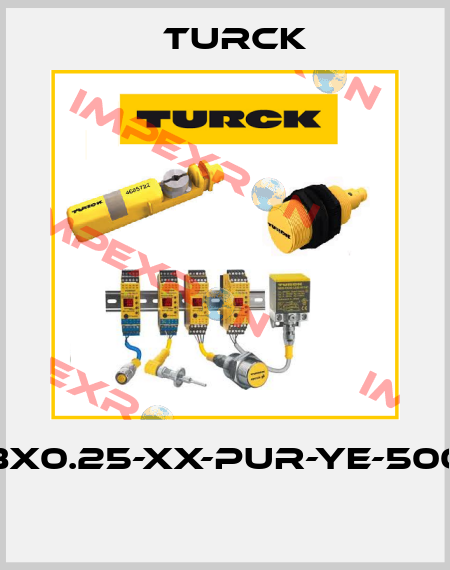 CABLE8X0.25-XX-PUR-YE-500M/TXY  Turck