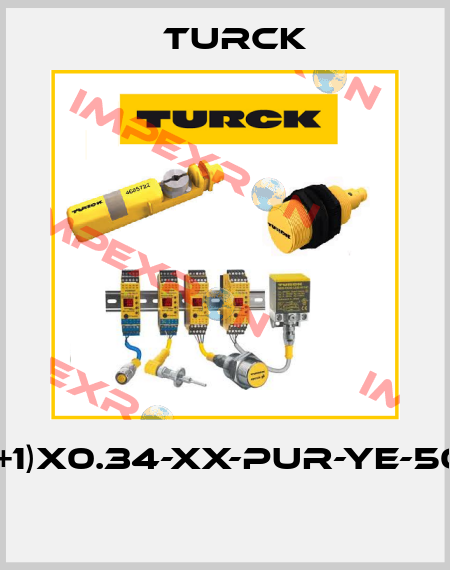 CABLE(4+1)X0.34-XX-PUR-YE-500M/TXY  Turck