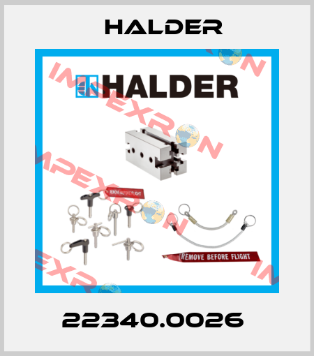 22340.0026  Halder