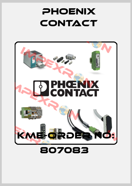 KME-ORDER NO: 807083  Phoenix Contact