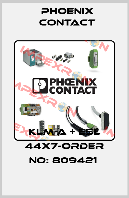 KLM-A + ESL 44X7-ORDER NO: 809421  Phoenix Contact