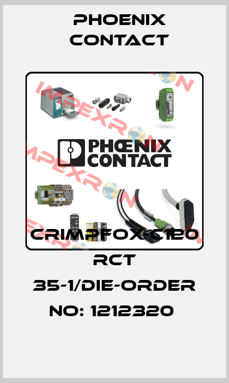 CRIMPFOX-C120 RCT 35-1/DIE-ORDER NO: 1212320  Phoenix Contact