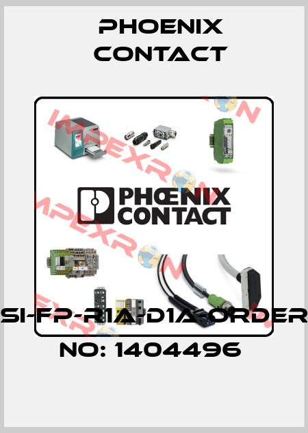 SI-FP-R1A-D1A-ORDER NO: 1404496  Phoenix Contact