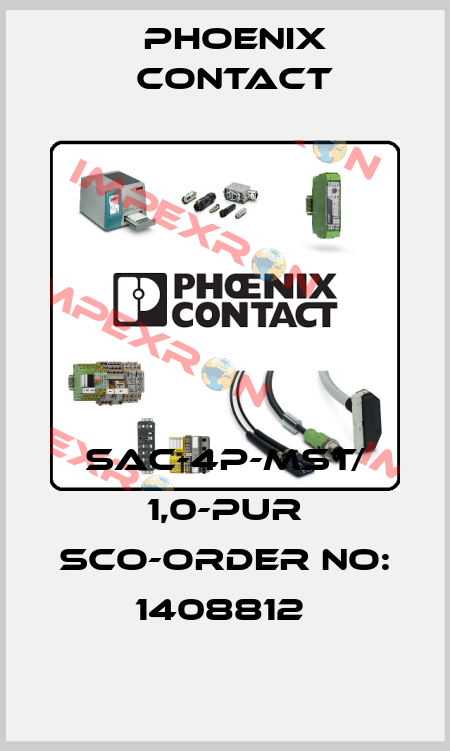 SAC-4P-MST/ 1,0-PUR SCO-ORDER NO: 1408812  Phoenix Contact