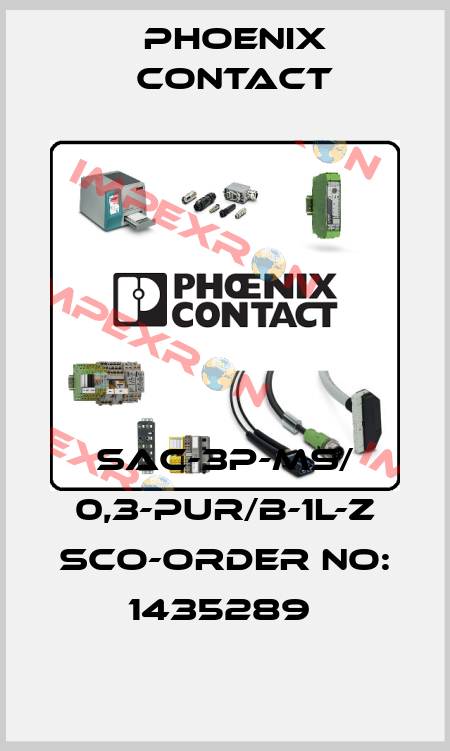 SAC-3P-MS/ 0,3-PUR/B-1L-Z SCO-ORDER NO: 1435289  Phoenix Contact