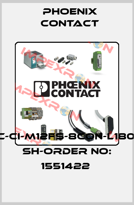 SACC-CI-M12FS-8CON-L180-THR SH-ORDER NO: 1551422  Phoenix Contact